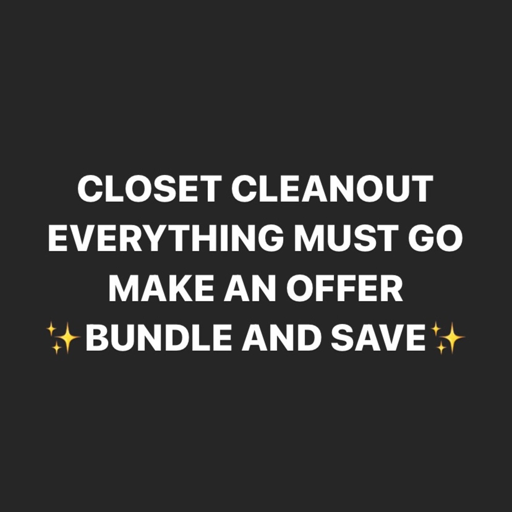 CLOSET CLEANOUT